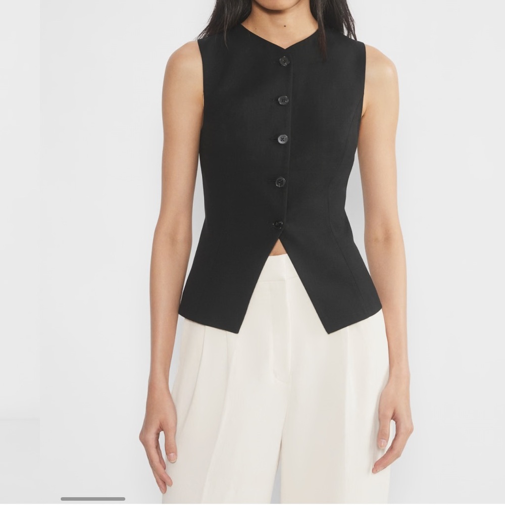 Aritzia Wilfred Regal Wool Vest - Black size US 12